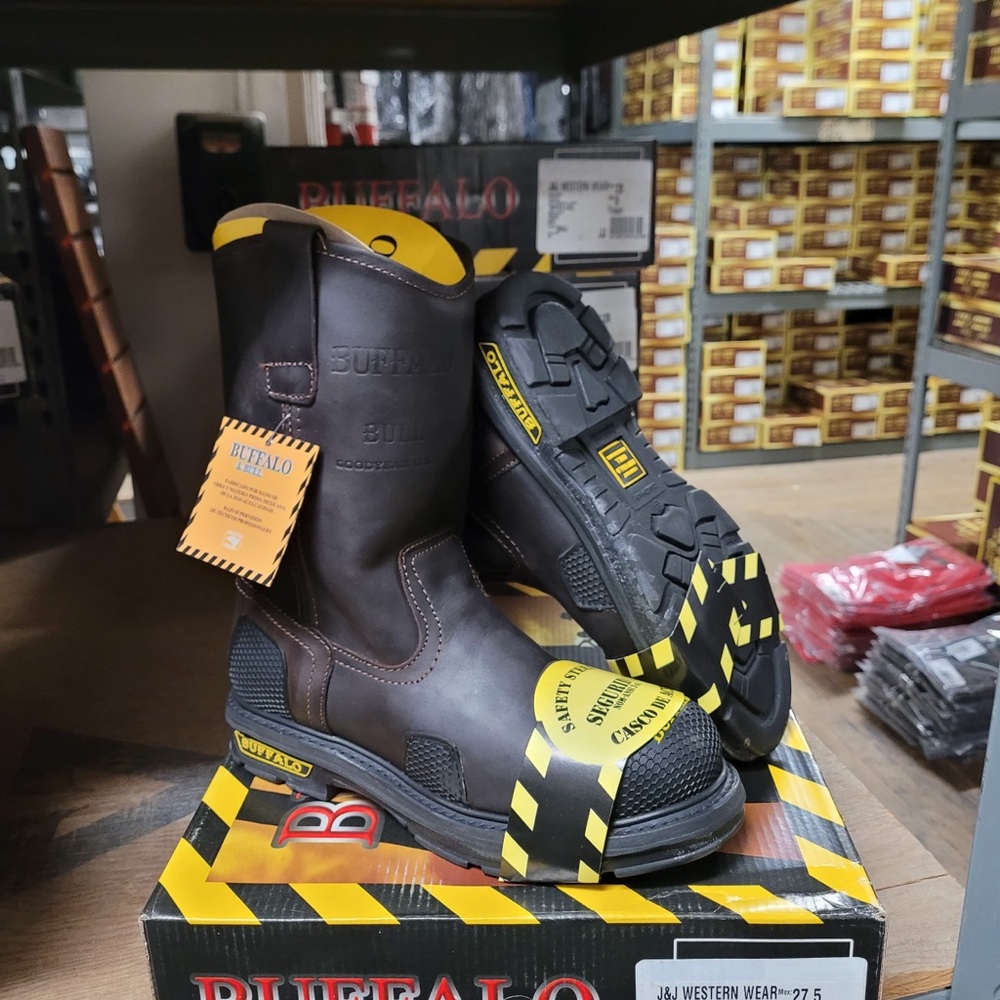 Buffalo Steel Toe Work Boots Size 6-11